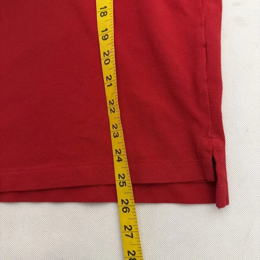 Polo Ralph Lauren Polo Shirt Mens Small Classic Fit Red Spellout Logo